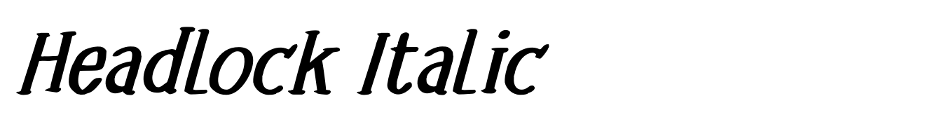 Headlock Italic